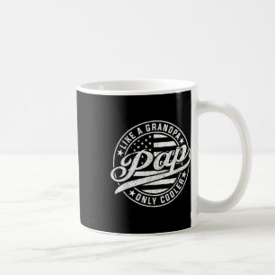 Pap Like A Grandpa Only Cooler Funny Fathers Day  Coffee Mug