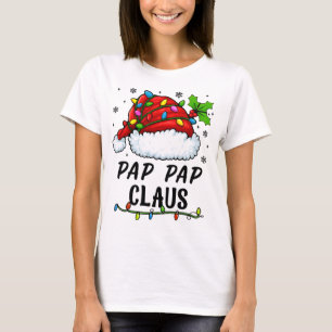 PAP PAP CLAUS Matching Family Christmas Pajama T-Shirt
