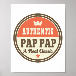 Pap Pap Grandpa Pappap Fathers Day Tee Poster