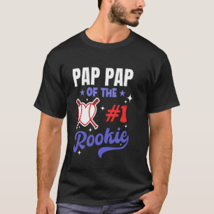 Pap Pap Of Rookie 1st Baseball Birthday Party Them T-Shirt
