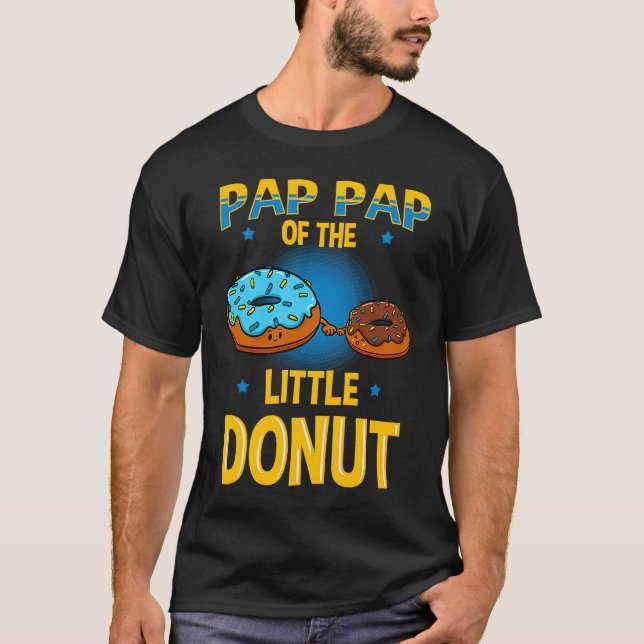Pap Pap Of The Little Doughnut Gender Reveal Baby  T-Shirt (Front)