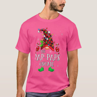 Pap-Paps Gnome Buffalo Plaid Matching Family Chris T-Shirt