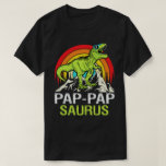 Pap-papSaurus Dinosaur Grandpa Saurus Father's Day T-Shirt<br><div class="desc">Get this funny saying outfit for your special proud grandpa from granddaughter, grandson, grandchildren, on father's day or christmas, grandparents day, or any other Occasion. show how much grandad is loved and appreciated. A retro and vintage design to show your granddad that he's the coolest and world's best grandfather in...</div>