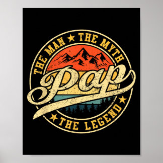Pap The One And Only The Legend Shirt Funny Poster