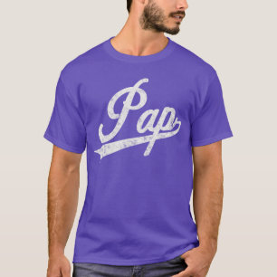 Pap Vintage Retro Style for Pap Grandpa friends gi T-Shirt