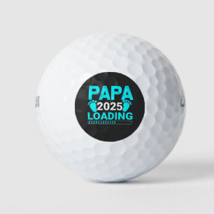 Papa 2025 Loading parenthood Dad To Be Golf Balls
