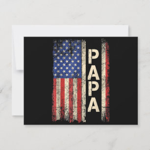 Papa American Flag Father's Day For Men