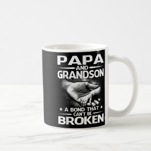 Papa And Grandson A Bond That Can't Be Broken  Coffee Mug