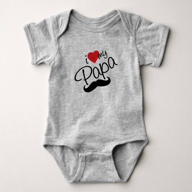 Papa Baby Bodysuit (Front)