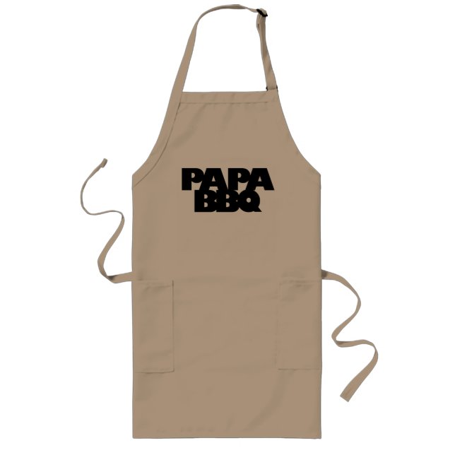 Papa BBQ Long Apron (Front)