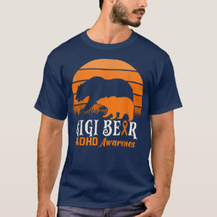 Papa Bear ADHD Dad National ADHD Awareness Day Ora T-Shirt