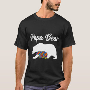 Papa Bear Autism Awareness Dad T-Shirt
