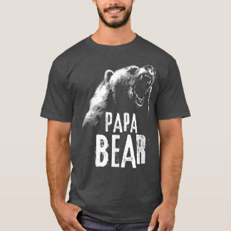 Papa Bear Best Dad T Fathers Day Father Pop Gift  T-Shirt
