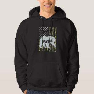Papa Bear Camouflage Usa American Flag Fathers Da Hoodie