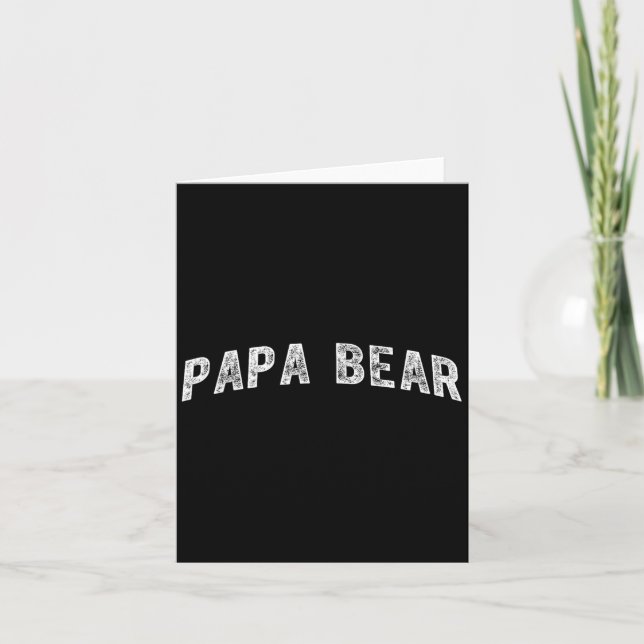 Papa Bear  Card (Front)