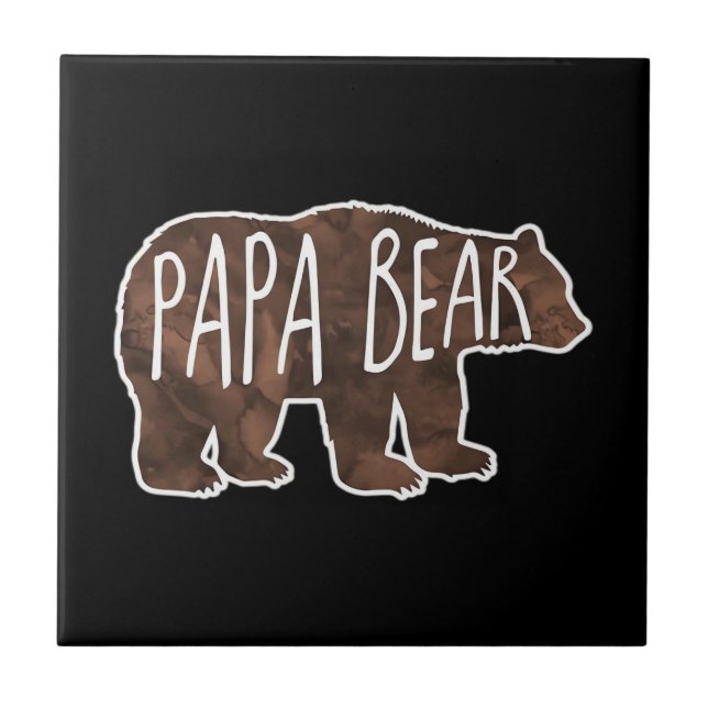 Papa Bear Classic Tile (Front)