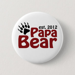 papa bear claw 2012 2 inch round button