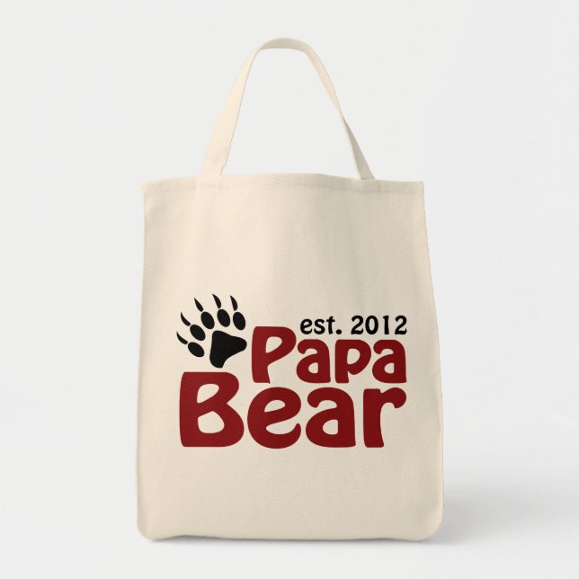 papa bear claw 2012 tote bag (Front)