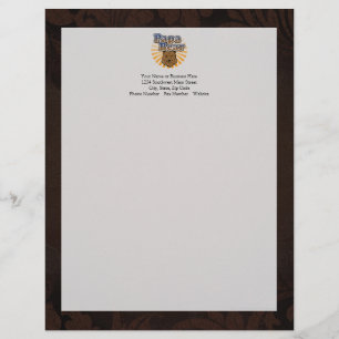 Papa Bear, Cool Fathers Day Vintage Look Letterhead
