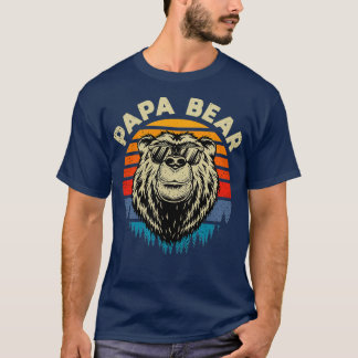 Papa Bear Cool retro gift idea Classic TShirt