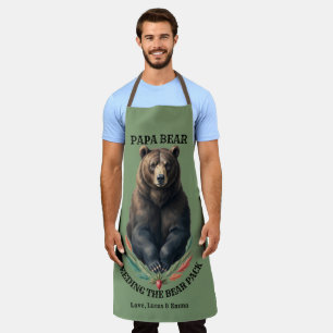 Papa Bear Custom Grilling BBQ Cooking Apron