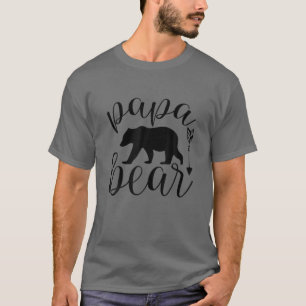 Papa Bear Dad Father Daddy Fathers Day 2XL 3XL Men T-Shirt