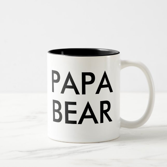 Papa Bear | drôle humour blague mug (Droit)