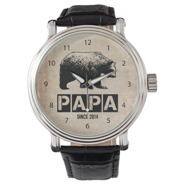 Papa Bear for Dad 2014, Grunge Black Watch (Front)