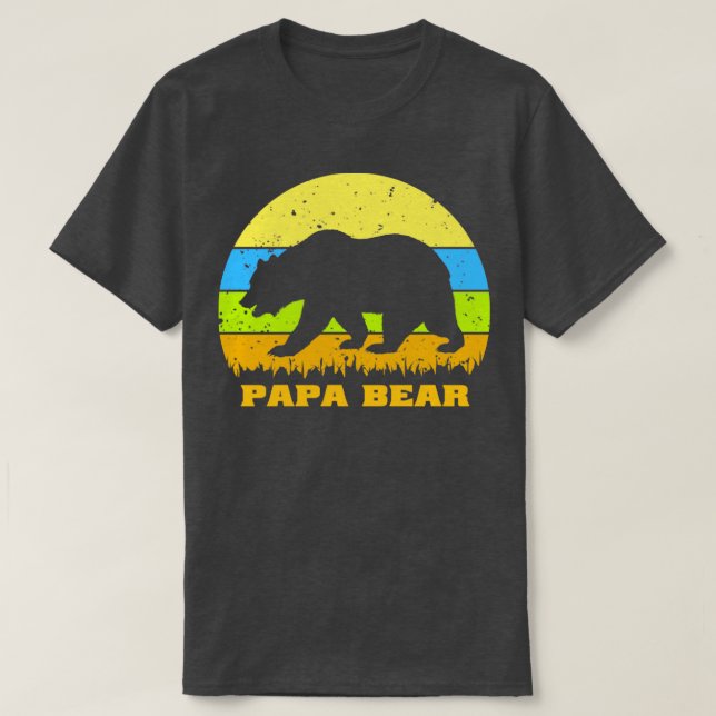 Papa bear funny  T-Shirt (Design Front)