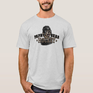 Papa Bear Hockey by Mudge Studios T-Shirt