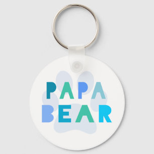 Papa bear keychain