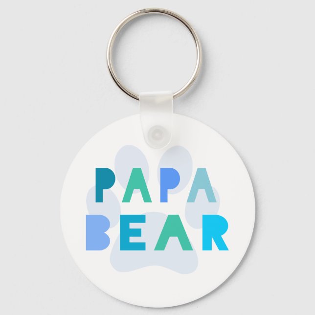 Papa bear keychain (Front)