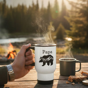 Papa Bear Mountain Travel Mug