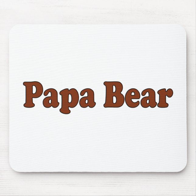 Papa Bear Mouse Pad (Front)