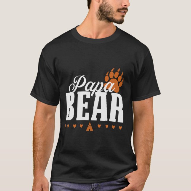 Papa Bear Paw Print Shirt (Front)