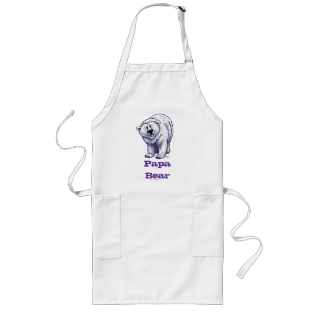 Papa Bear Polar Bear Apron (Front)