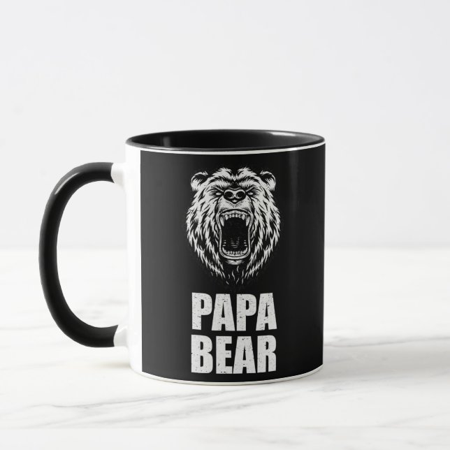 papa bear s for mens papa bear for fathers day  mug (Left)