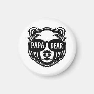 Papa Bear Sunglasses Father's Day Magnet