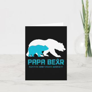Papa Bear Support Polycystic Kidney Disease Awaren Card