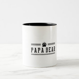 Papa Bear Two-Tone Coffee Mug