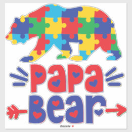 Papa Bear Vinyl Sticker