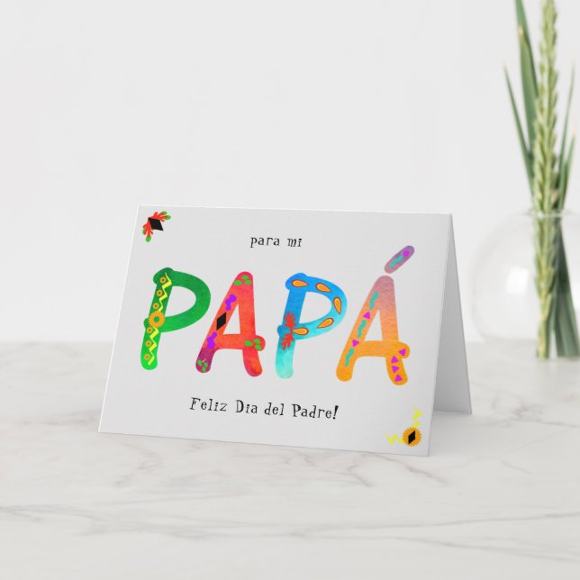 Papá Bold Carte de fête du père des Boho géométriq (Devant)