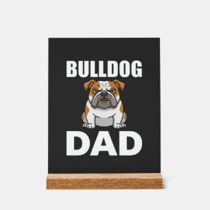 Papa Bouledogue Dessin Animé Amateur de Chien