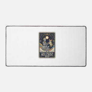 Papa Bouledogue Français Vintage Squelette Tarot T