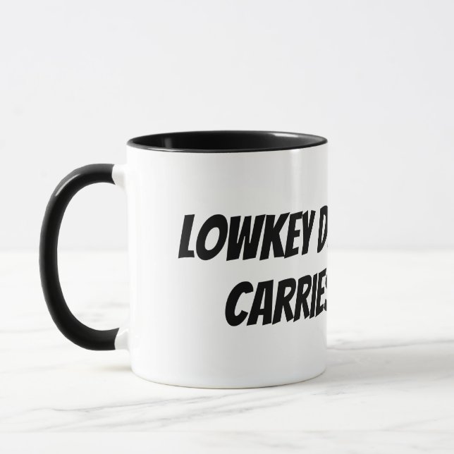 Papa Café Mug Lowkey Café papa porte la mousse (Gauche)