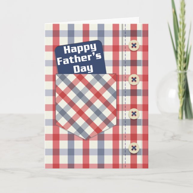 Papa, carte de voeux Fête des pères, Père heureux (Devant)