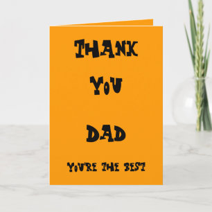 Papa, cartes de remerciements