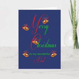 Papa Christmas Bells Carte de vacances