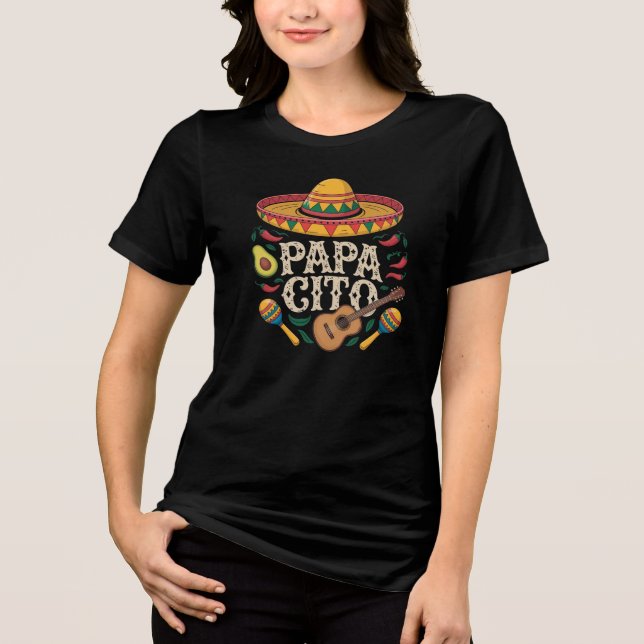 Papa cito Tri-Blend shirt (Front)