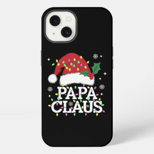 Papa Claus Christmas Lights Pajama Family Matching iPhone 13 Case